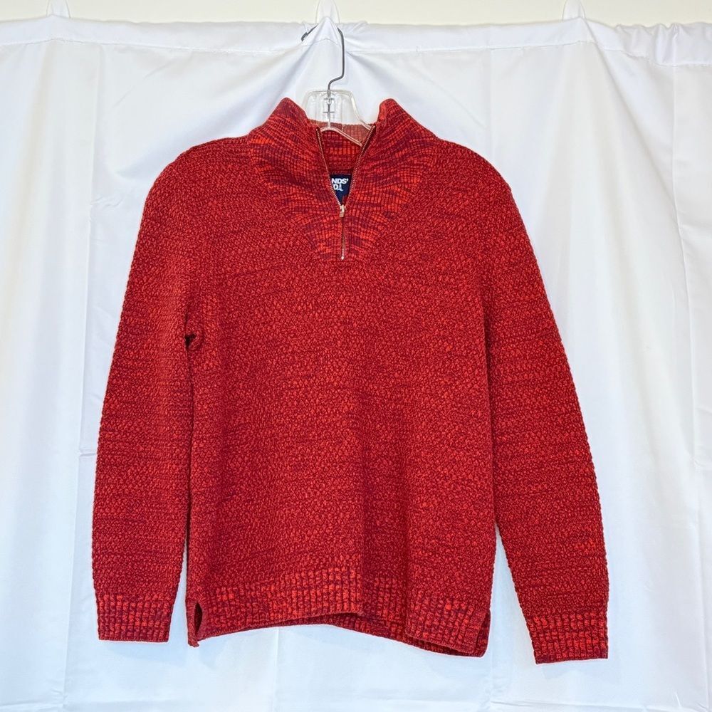 L.L. Bean Women’s Cotton Knit Quarter Zip Sweater Size S